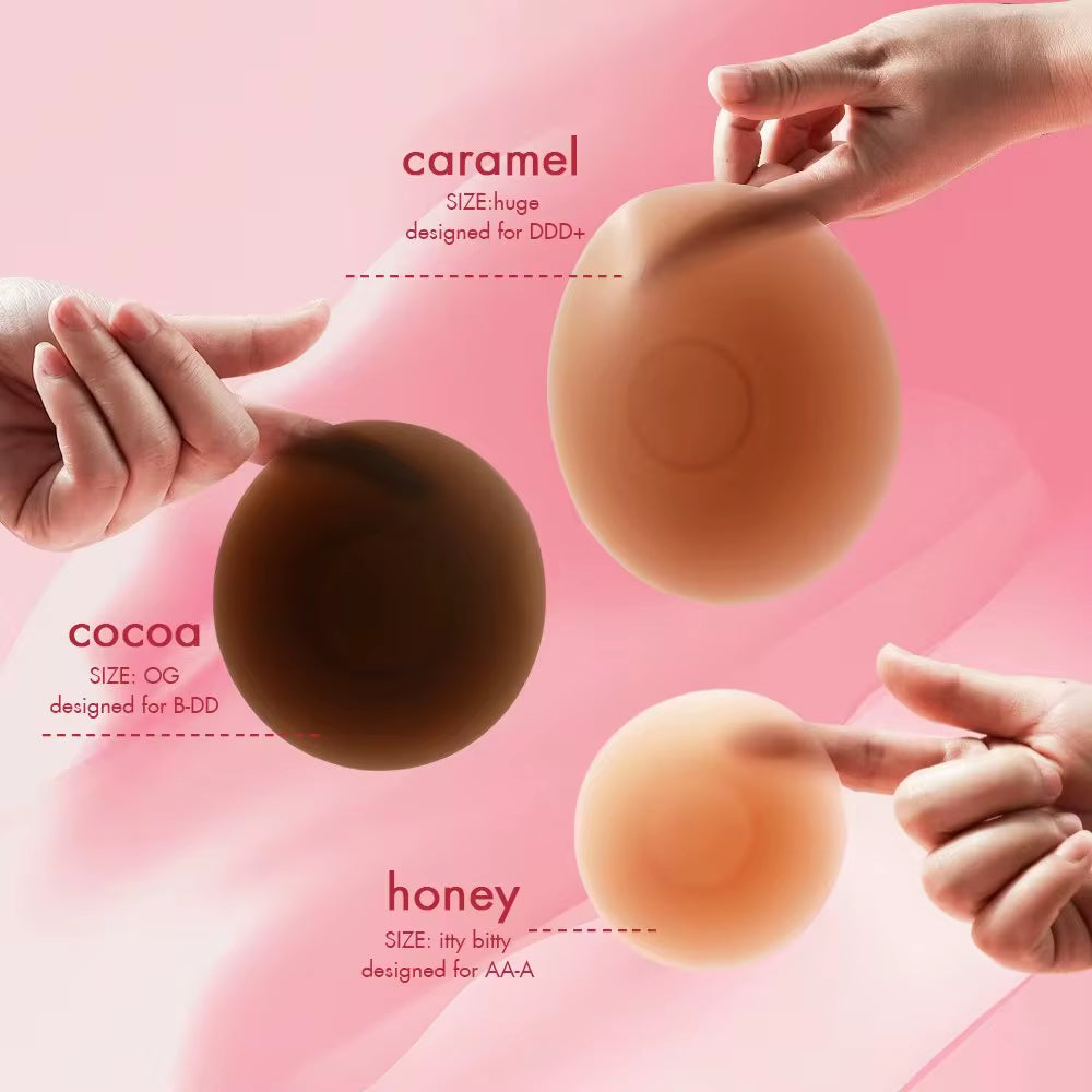 Reusable Invisible Nipple Pasties with Nipple Protection Cover and Community Patent Certification