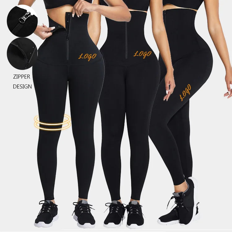 HEXIN New Pattern Compression High Waist Corset Leggings Tight Shapers Custom Waist Trainer Body Shaper