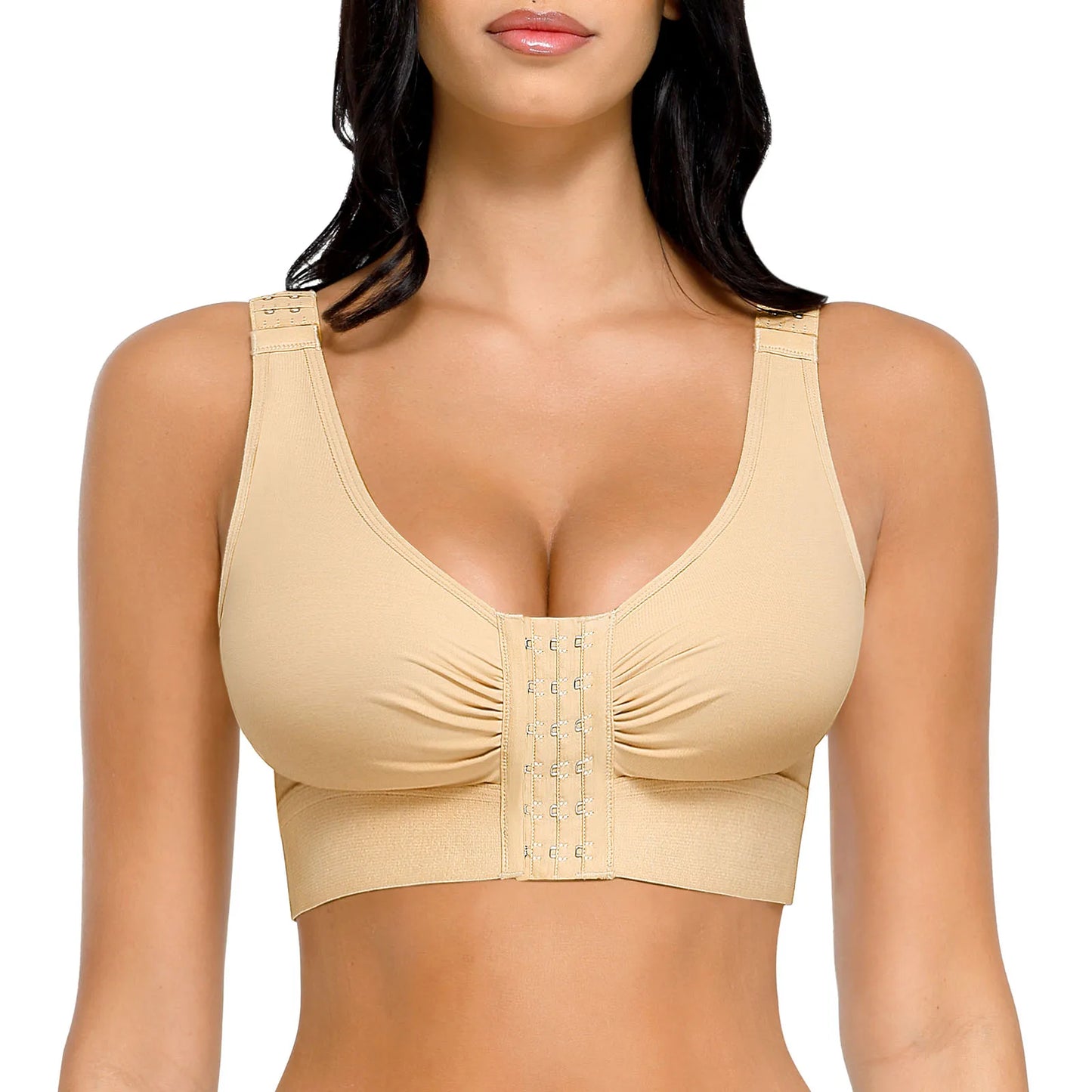 Hexin Wholesale Plus Size Seamless Columbia Body Shaper Bra for Women - Push-Up Shapewear
