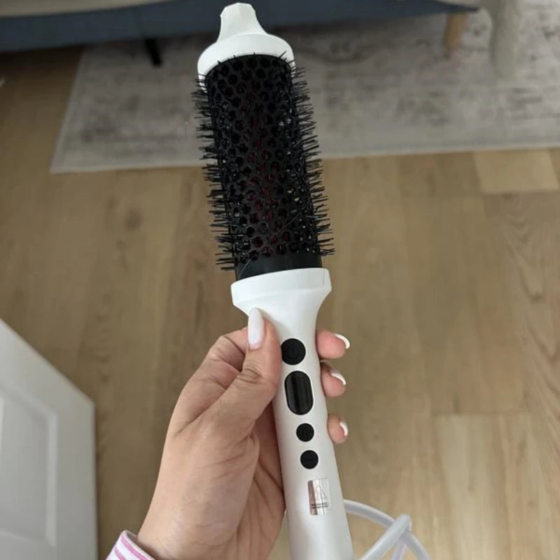 Heated Ionic Bristles Straightening Smoothing Volumizing Infrared Thermal round Brush