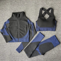 2025 New LD Color Seamless Long Sleeve Activewear Yoga Sets for Women