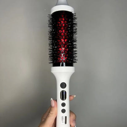 Heated Ionic Bristles Straightening Smoothing Volumizing Infrared Thermal round Brush
