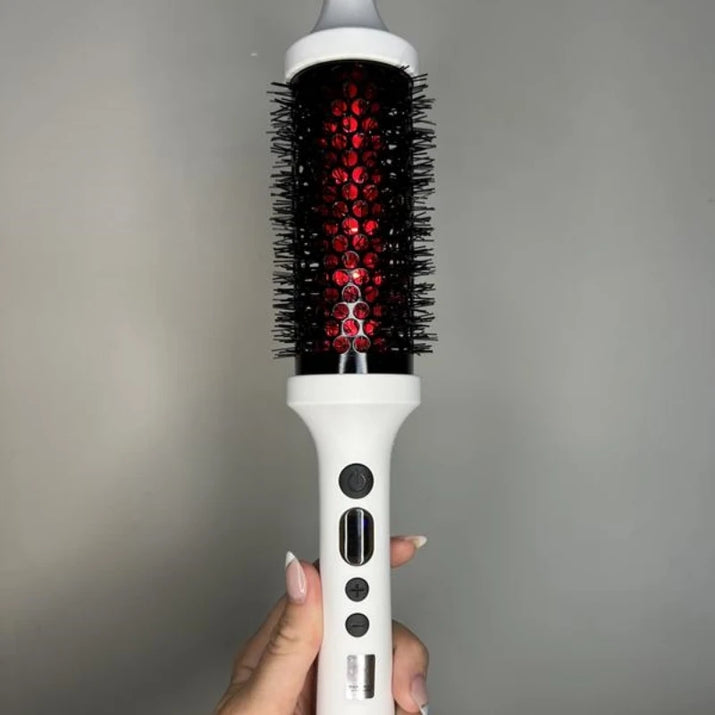 Heated Ionic Bristles Straightening Smoothing Volumizing Infrared Thermal round Brush