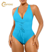 Plunge Corset Shaping Swimsuit