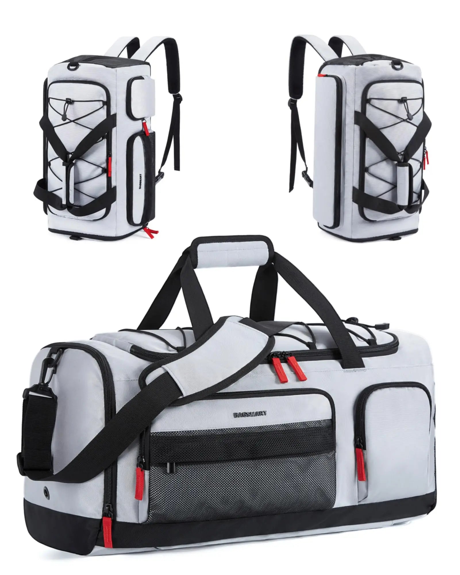 Gym Bag for Women & Men 35L Sports Travel Duffel Bag with Shoe Compartment Custom Gym Backpack