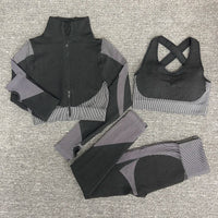 2025 New LD Color Seamless Long Sleeve Activewear Yoga Sets for Women