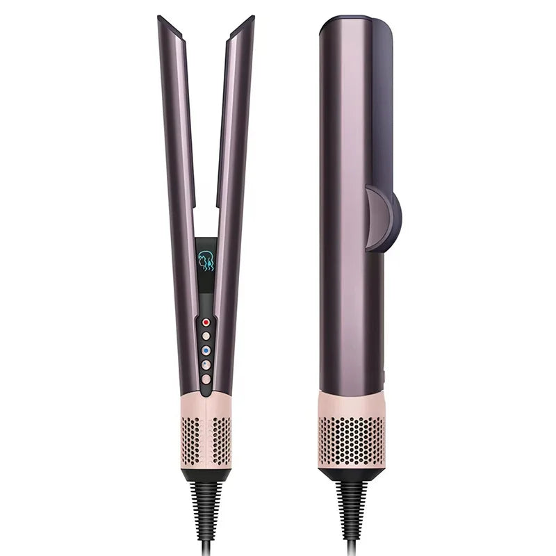 2025 New Hot Selling 1-Step Air Styling Hair Straightener Electric Dryer and Wet Styler Dual 2-In-1 Hair Iron with LED Display