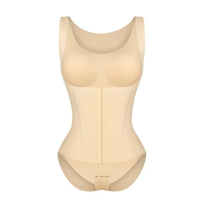 Hexin Plus Size 3-in-1 Waist Trainer Bra Shapewear with Tummy Control and Padding for Women