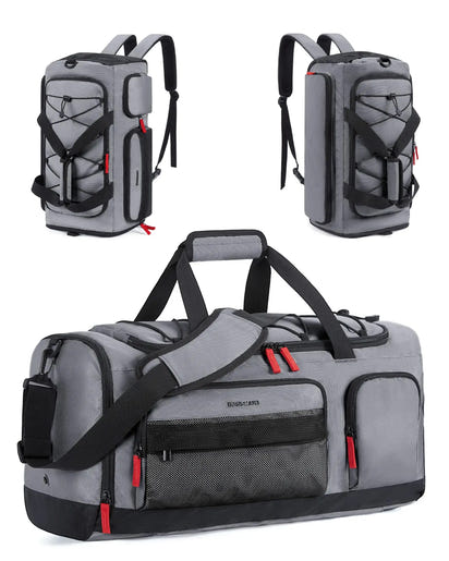 Gym Bag for Women & Men 35L Sports Travel Duffel Bag with Shoe Compartment Custom Gym Backpack
