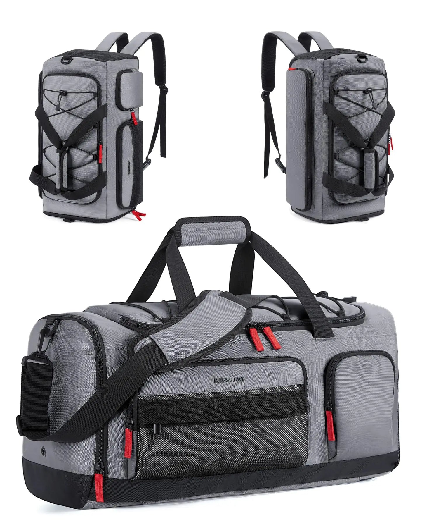 Gym Bag for Women & Men 35L Sports Travel Duffel Bag with Shoe Compartment Custom Gym Backpack