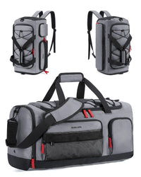 Gym Bag for Women & Men 35L Sports Travel Duffel Bag with Shoe Compartment Custom Gym Backpack