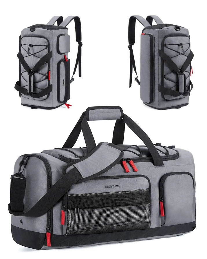 Gym Bag for Women & Men 35L Sports Travel Duffel Bag with Shoe Compartment Custom Gym Backpack