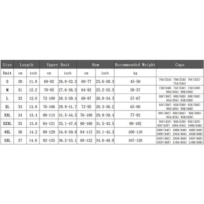 Plus Size Women's Sports Bra with Front Zipper and Adjustable Straps - Shockproof Crop Top Yoga Vest for Gym Fitness