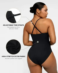 U-Ring Cut Out Shaping Swimsuit