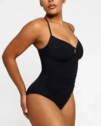 U-Ring Cut Out Shaping Swimsuit