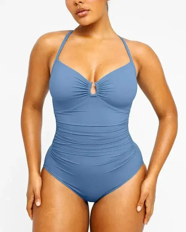 U-Ring Cut Out Shaping Swimsuit