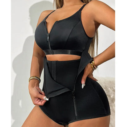 Elegant Body Shapers Bodysuits Shapewear with Bra and Butt Lifter Briefs - Colombian Fajas Girdle Waist Trainer